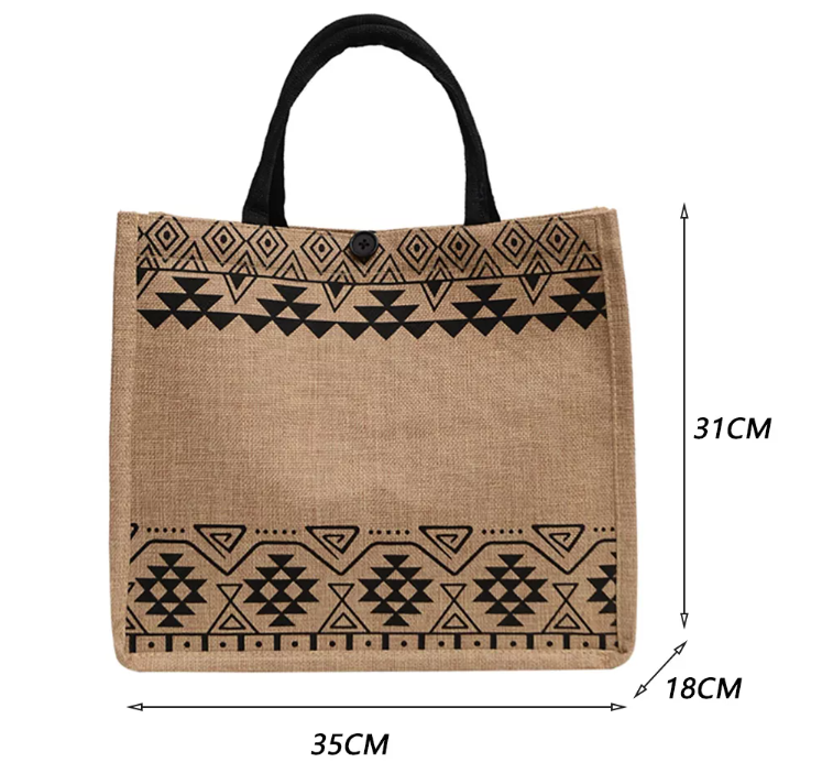 Custom Logo Linen Tote Bag