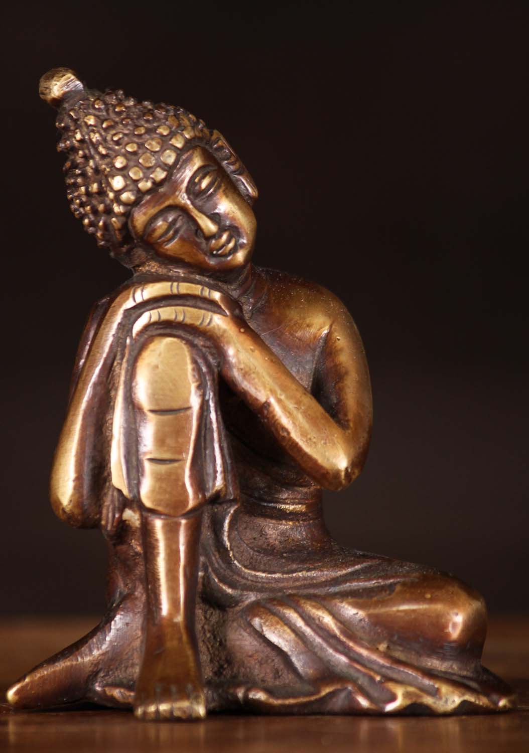 411 3 2 brass resting buddha figure 1